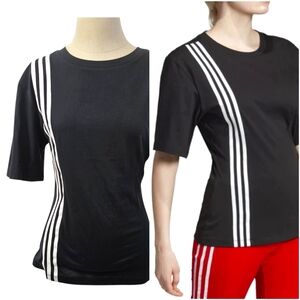 NWT Adidas Tailored Black Round Neck Tee Size 36/Small